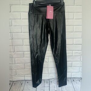 Black Faux Leather Leggings